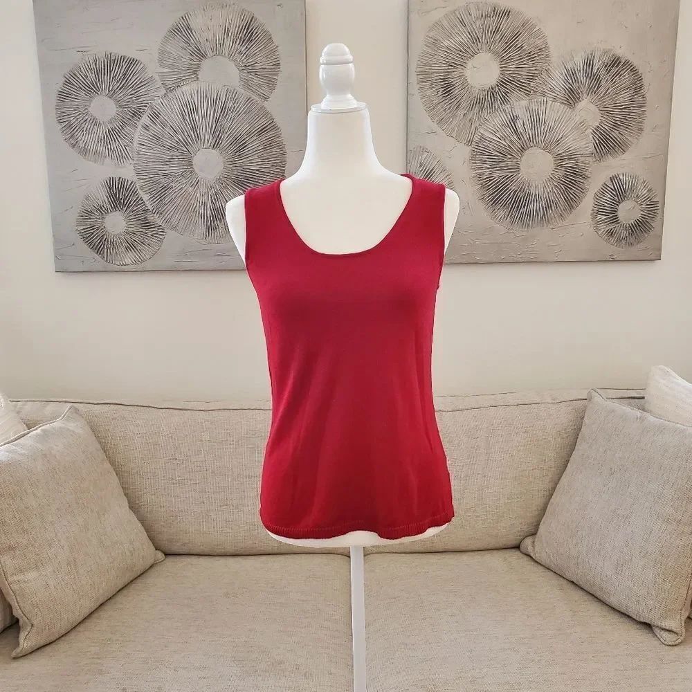 Coldwater Creek Glimmer Shell Tank Sz Med
